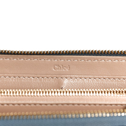 Chloe Grained Calfskin Marcie Long Zip Around Wallet Cloudy Blue 6 of 8