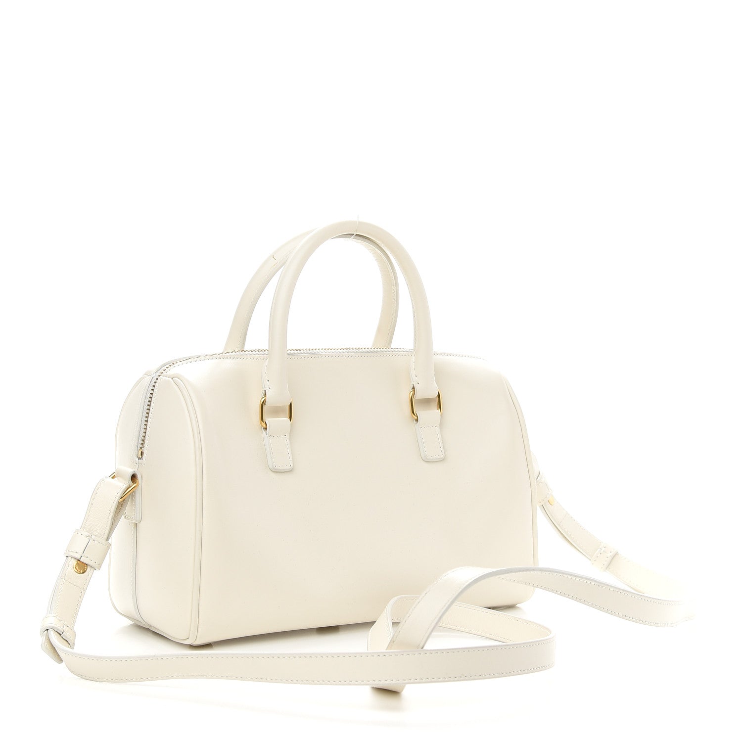 Saint Laurent Calfskin Classic Baby Duffle Dove White 3 of 9