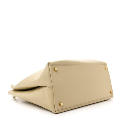 Bottega Veneta Silky Calfskin Large Andiamo Shoulder Bag Light Butter 4 of 11
