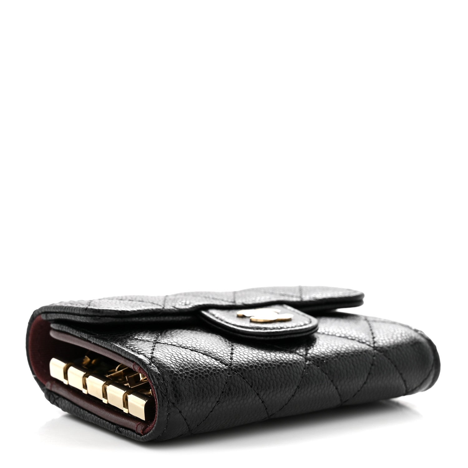Chanel Caviar Quilted Classic 4 Key Holder Wallet Black 4 of 8