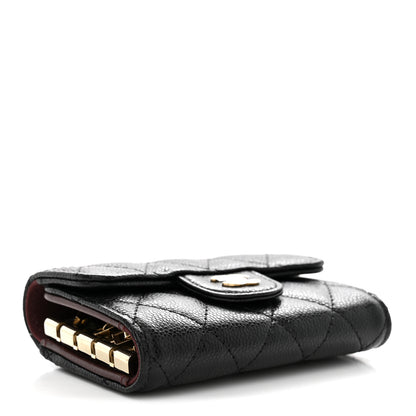 Chanel Caviar Quilted Classic 4 Key Holder Wallet Black 4 of 8