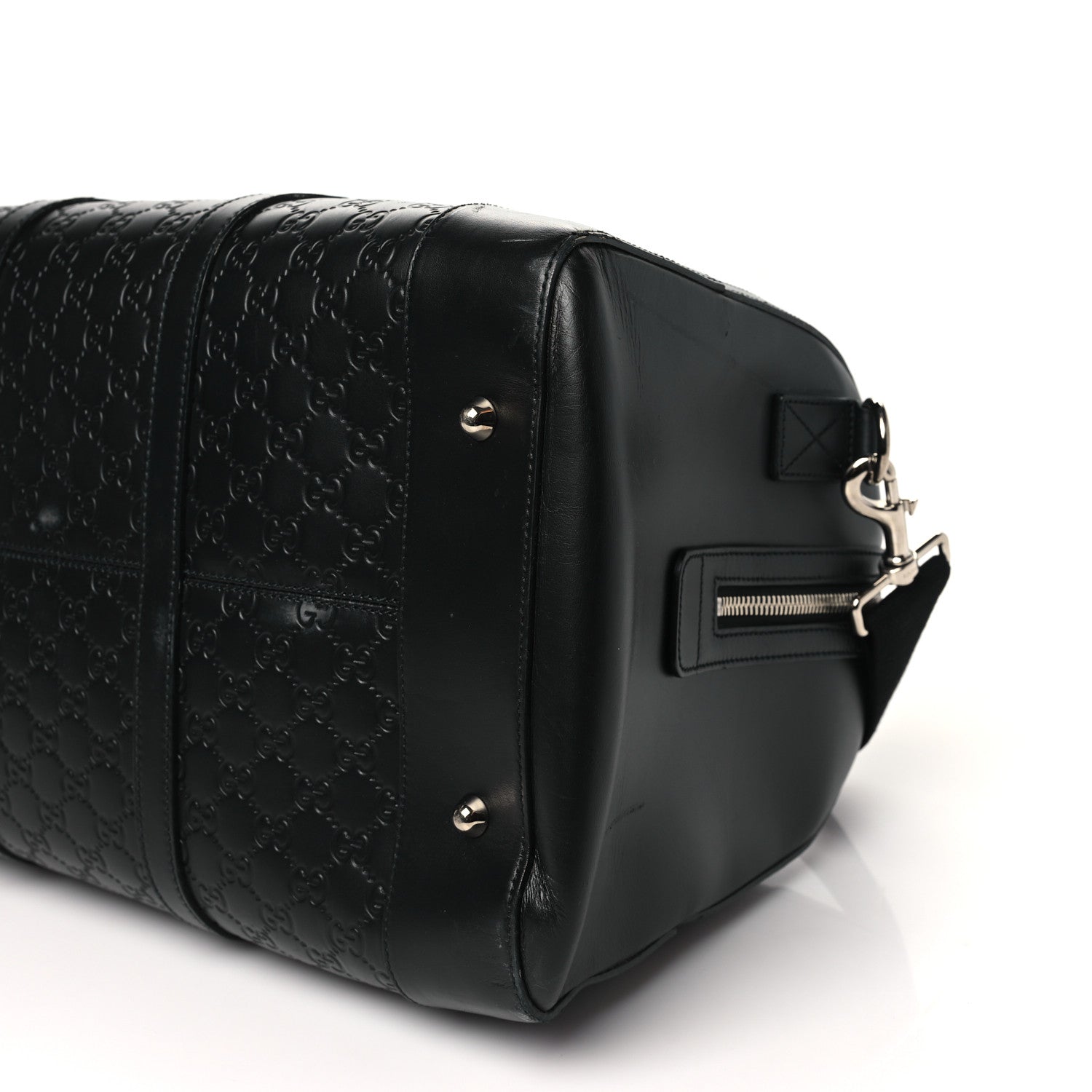 Gucci Guccissima Signature Medium Duffle Black 9 of 12