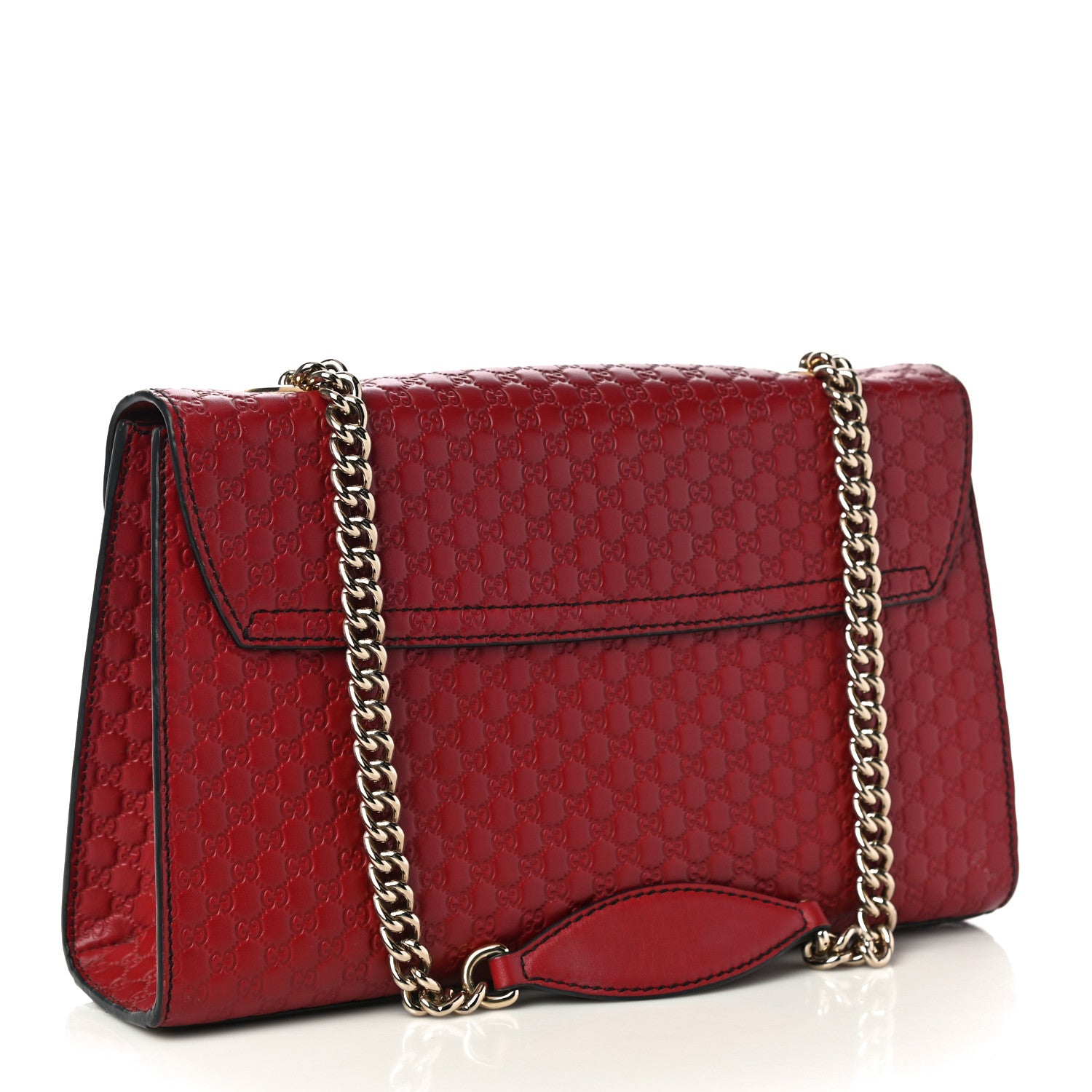 Gucci Microguccissima Medium Emily Chain Shoulder Bag Red 3 of 14