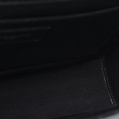 Saint Laurent Grain De Poudre Textured Mixed Matelasse Triquilt Medium Monogram Satchel Black 9 of 16