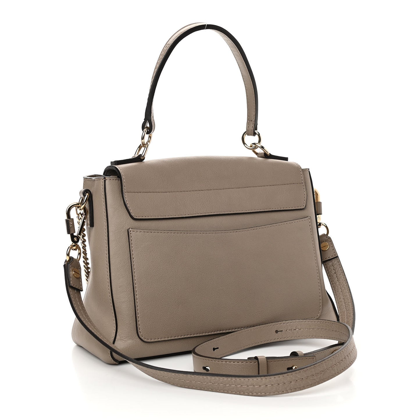 Calfskin Small Faye Day Shoulder Bag Motty Grey