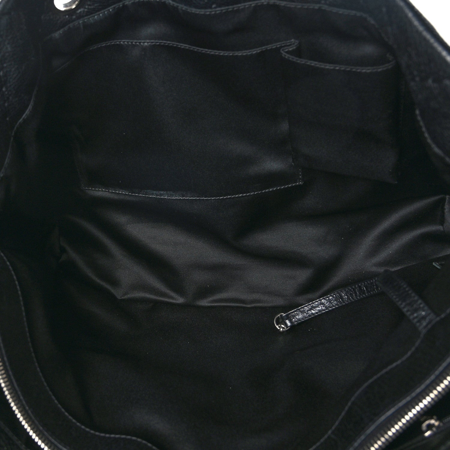 Chanel Glazed Calfskin Large On The Road Tote Black 5 of 10