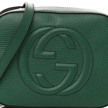 Gucci Pebbled Calfskin Small Soho Disco Bag Emerald Green 8 of 10