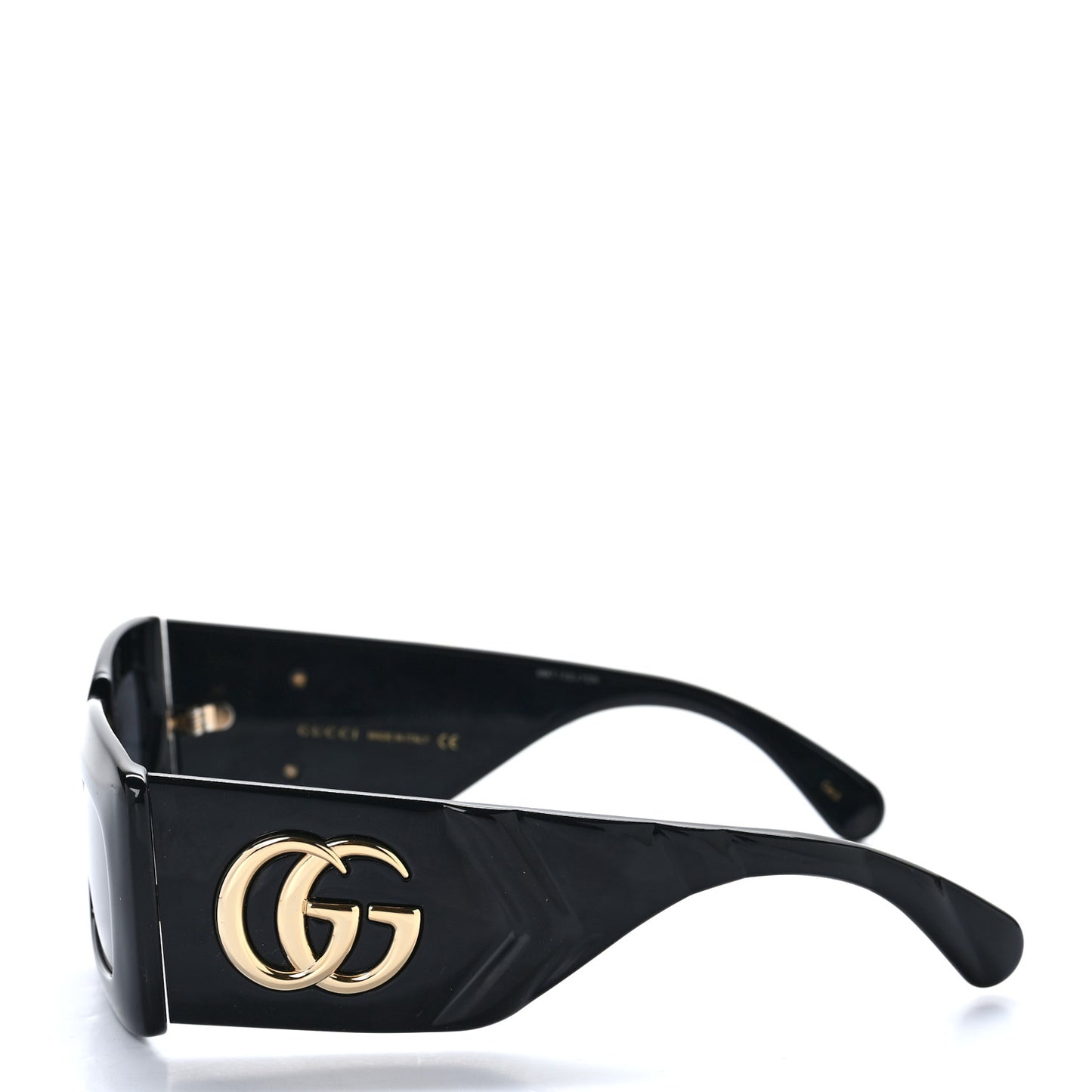 Acetate Rectangular Sunglasses GG0811S Black