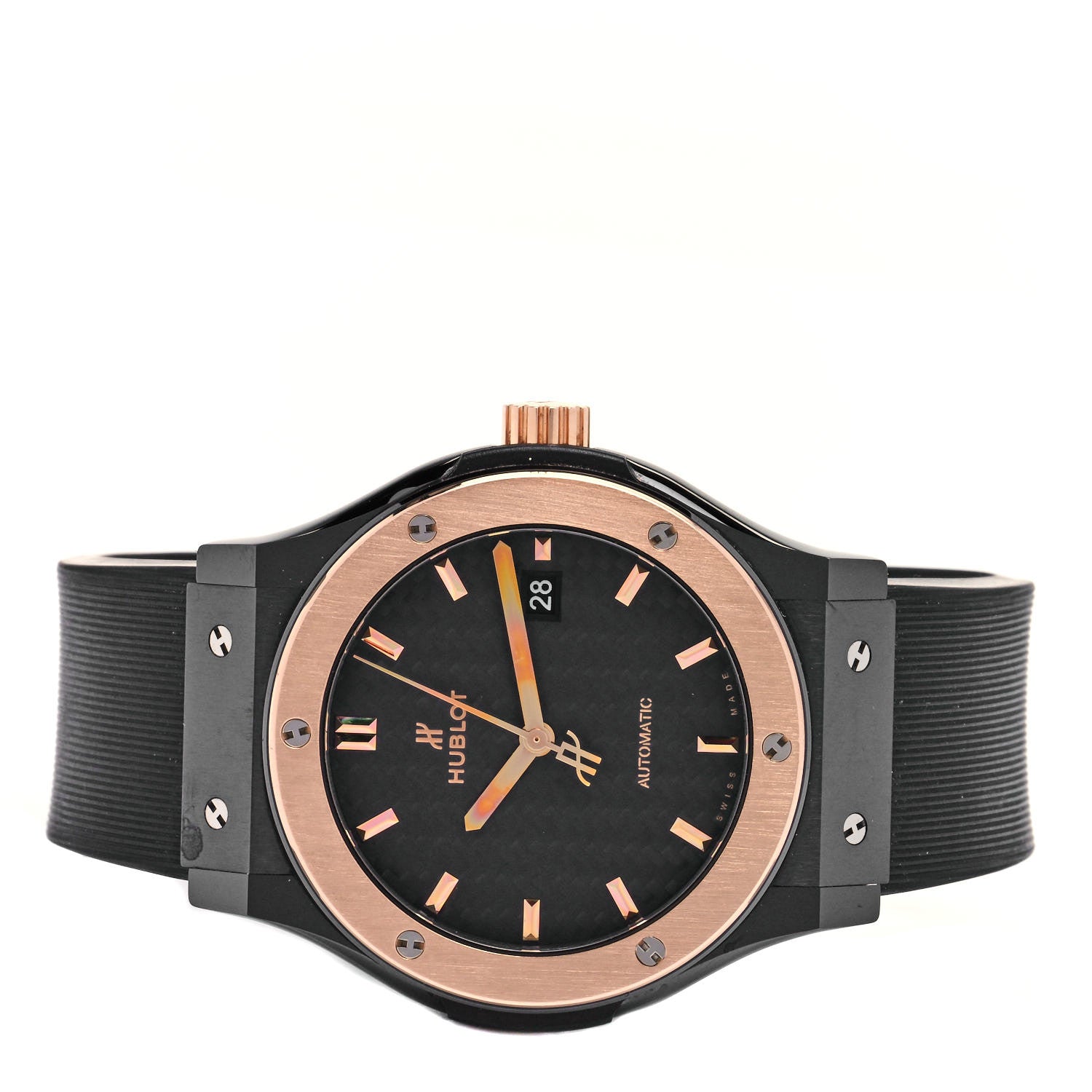 Hublot Ceramic Carbon 18K Rose Gold 42mm Classic Fusion Black Magic Automatic Watch Black 542.CO.1781.RX 2 of 5