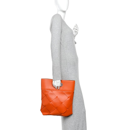 Bottega Veneta French Calfskin Small Slip Tote Orange 2 of 9