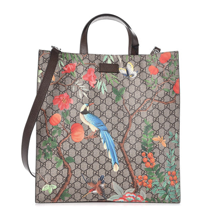 Gucci Soft GG Supreme Monogram Tian Vertical Tote Beige Multicolor New Acero 1 of 9