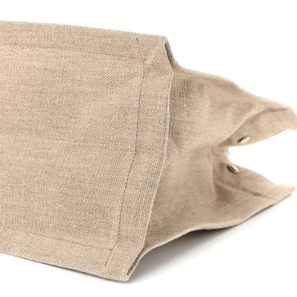Saint Laurent Linen Calfskin Small Rive Gauche Tote Optic White 10 of 10