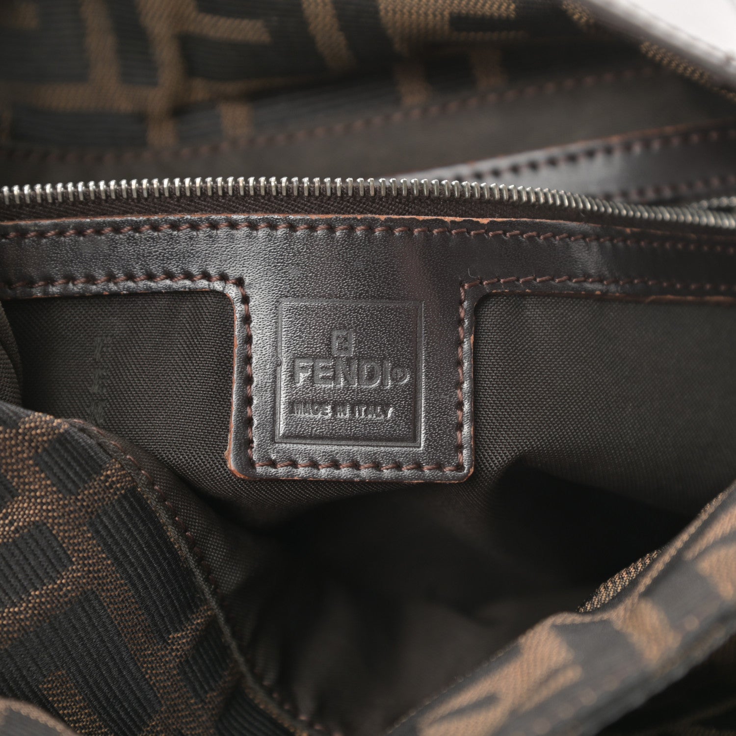 Fendi Zucca Shoulder Bag Brown 6 of 17