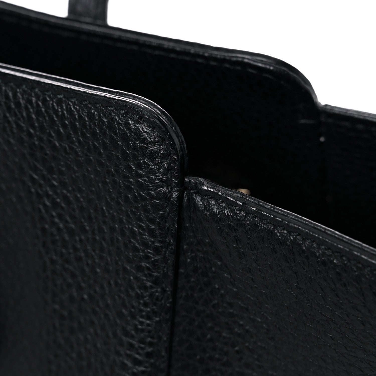 Gucci Pebbled Calfskin Small Swing Tote Black 17 of 23