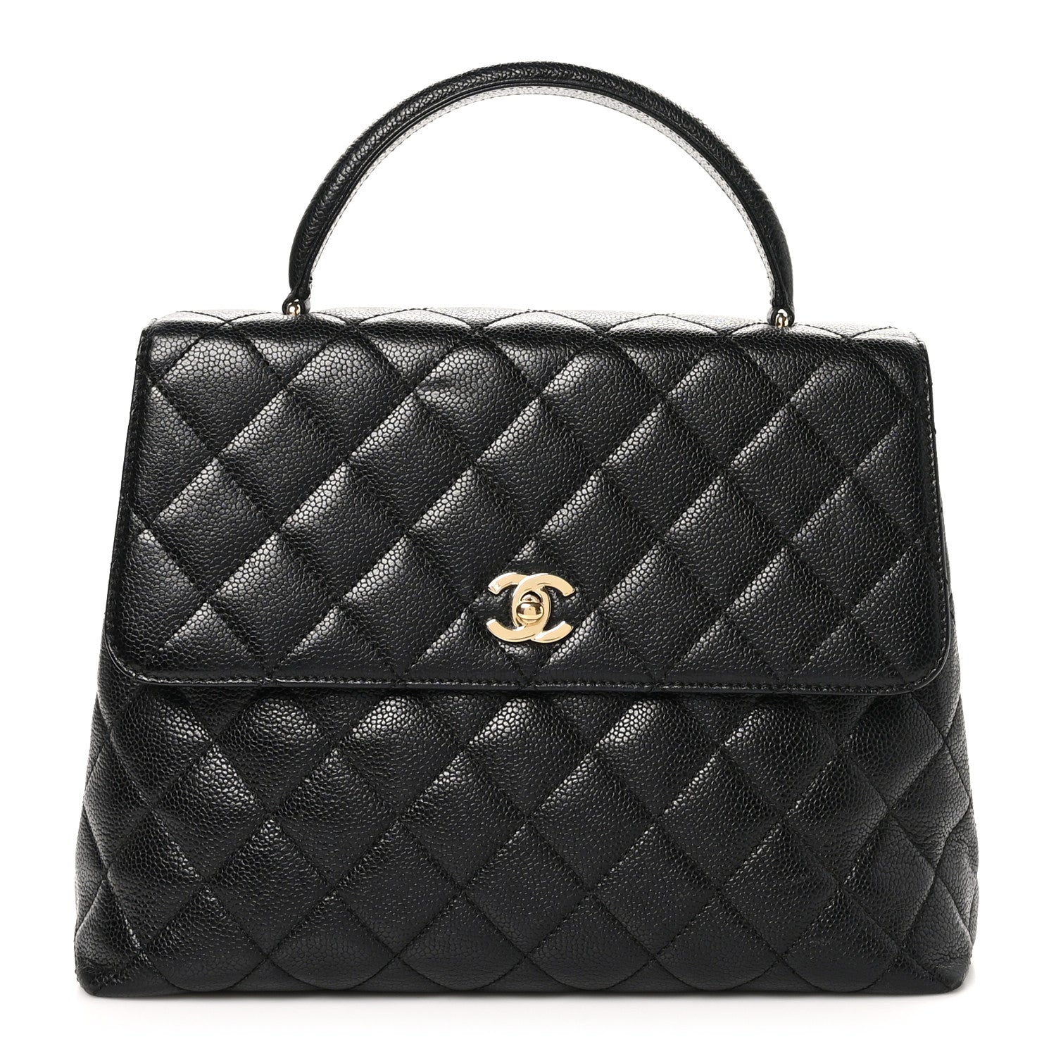 Chanel Caviar Quilted Jumbo Kelly Flap Black 1 of 11