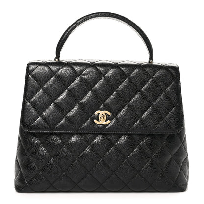 Chanel Caviar Quilted Jumbo Kelly Flap Black 1 of 11