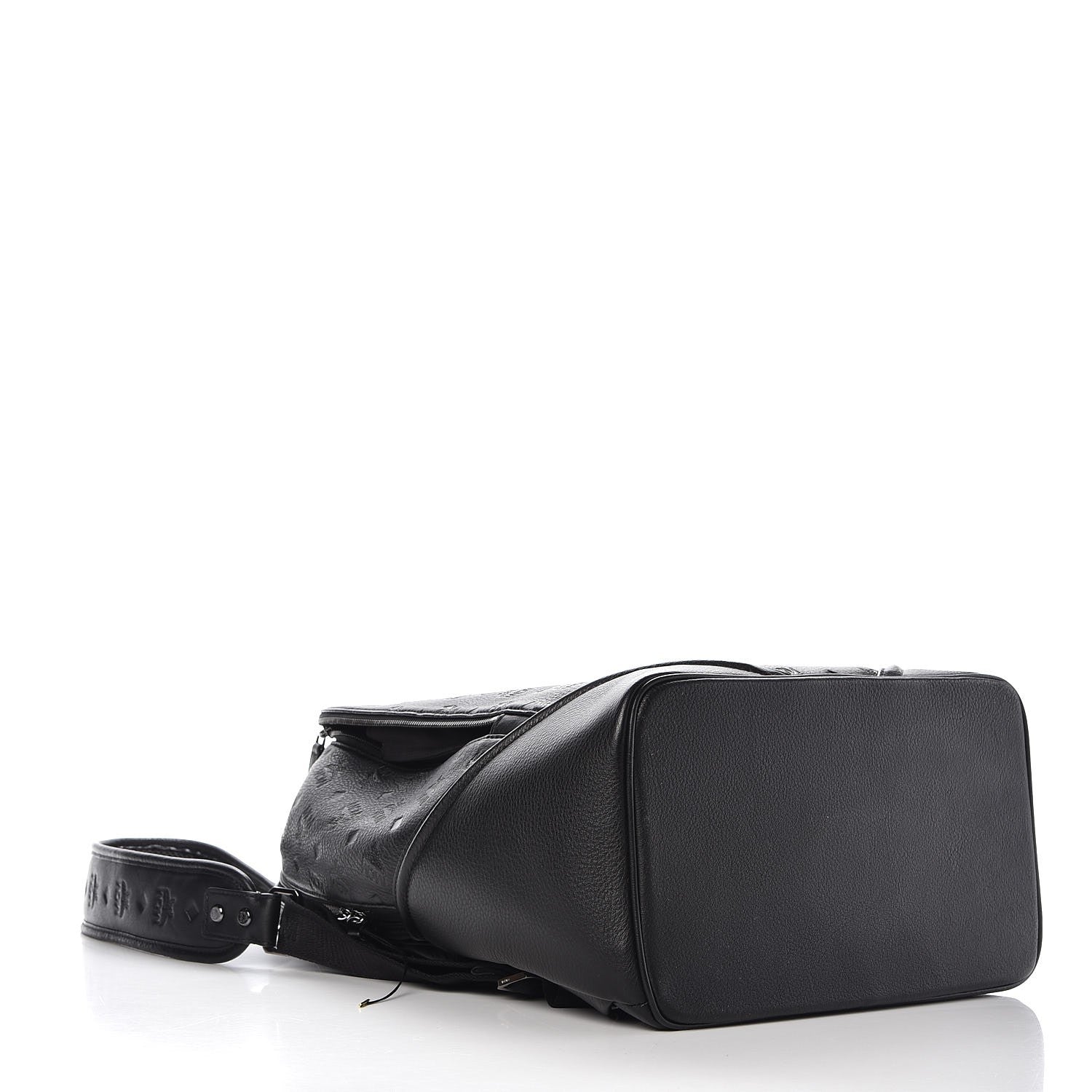 MCM Calfskin Ottomar Monogram Duke Backpack Black 6 of 17