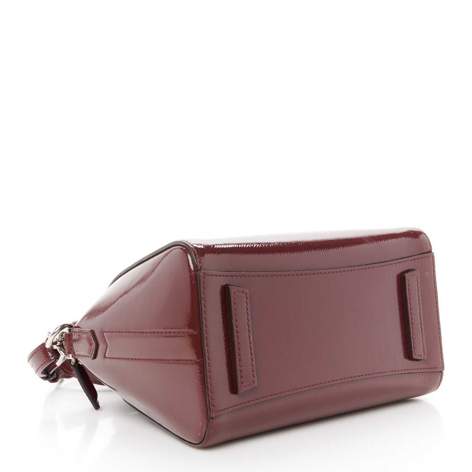 Givenchy Textured Patent Calfskin Mini Antigona Aubergine 4 of 12