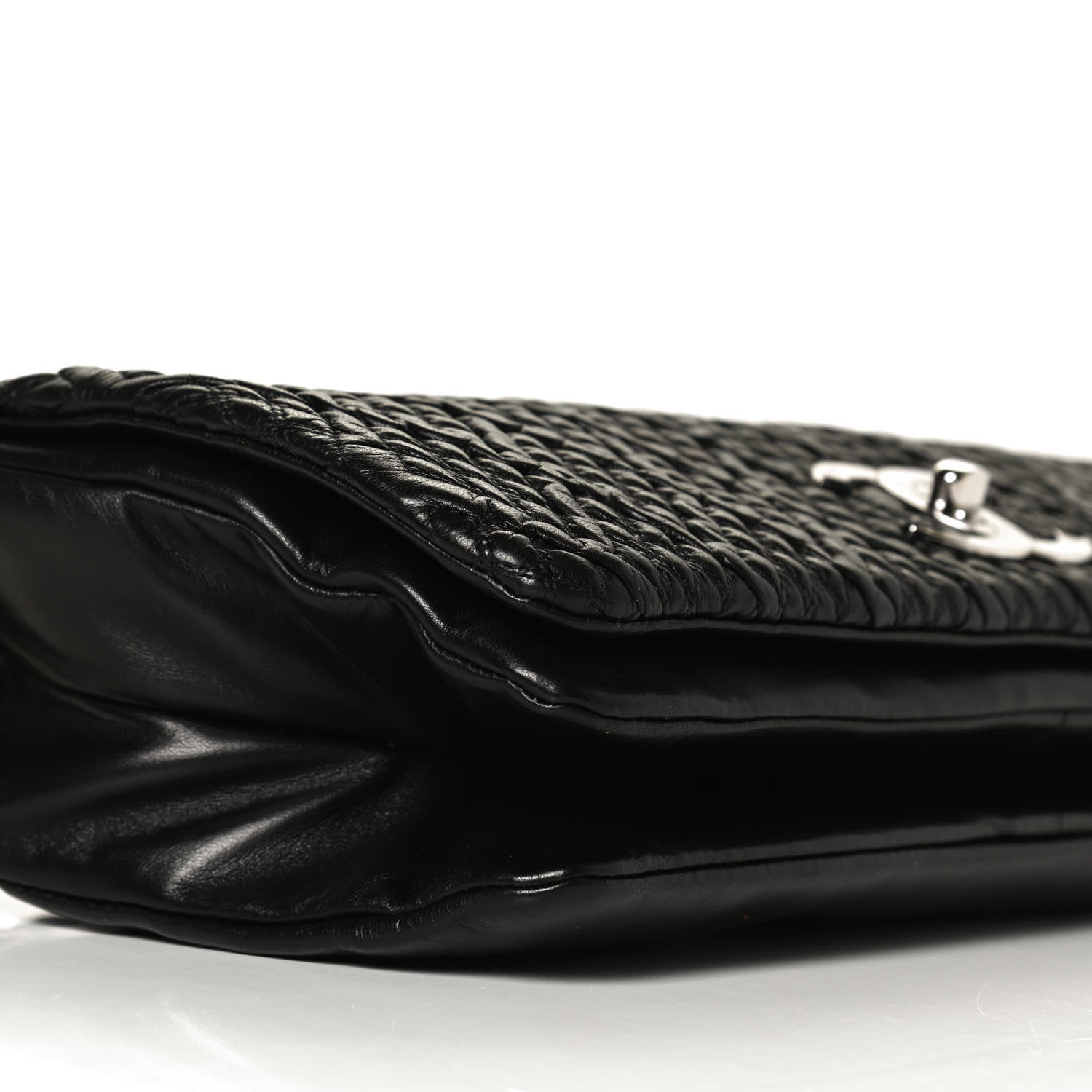 Chanel Lambskin Astrakan Single Flap Black 9 of 14