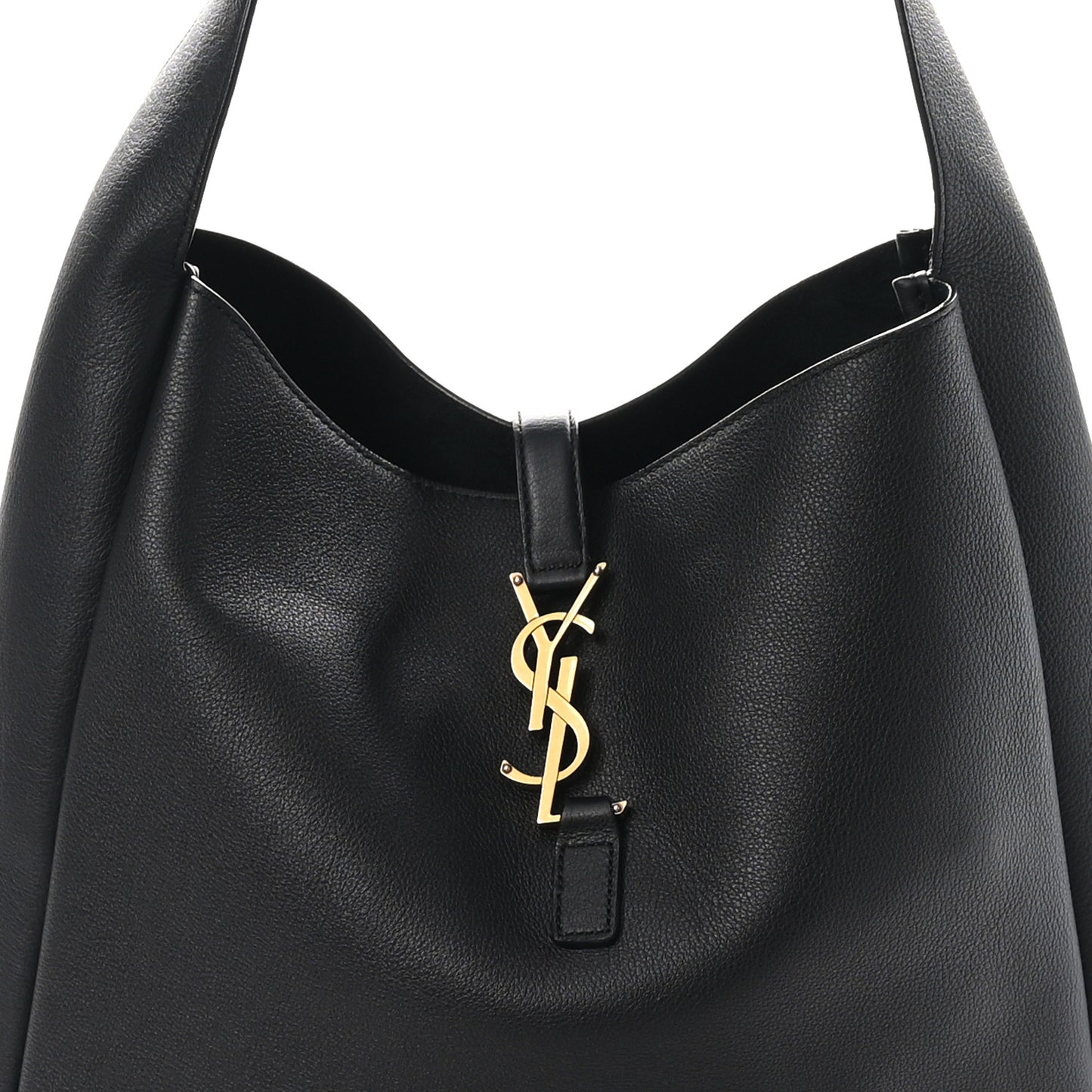 Smooth Calfskin Large Le 5 A 7 Soft Hobo Black