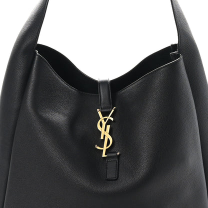 Saint Laurent Smooth Calfskin Large Le 5 A 7 Soft Hobo Black 8 of 10