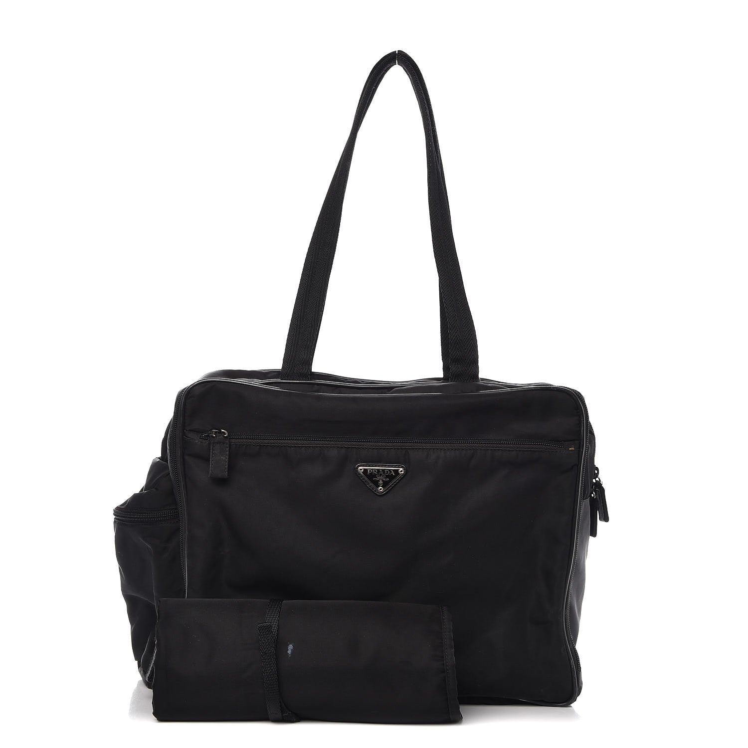 Prada Tessuto Nylon Vela Diaper Bag Black 3 of 21