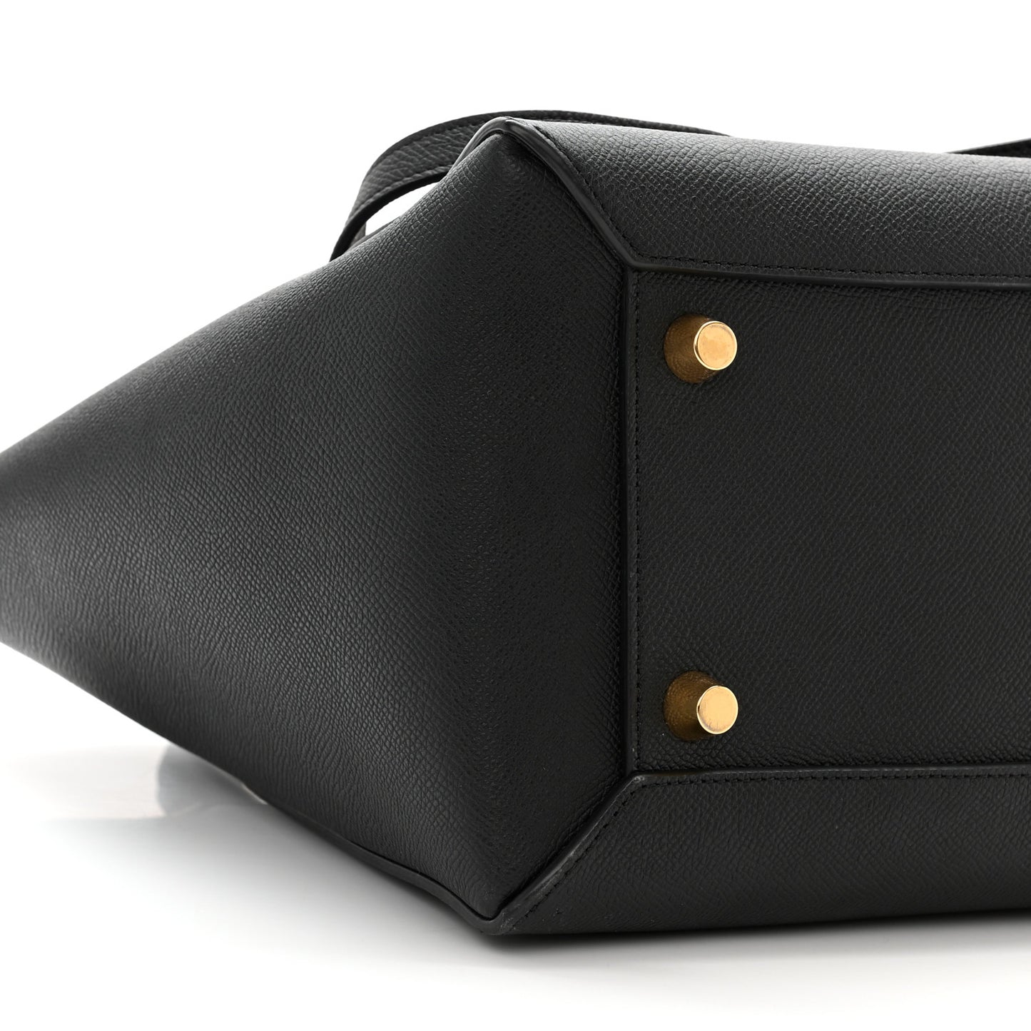Grained Calfskin Mini Belt Bag Black