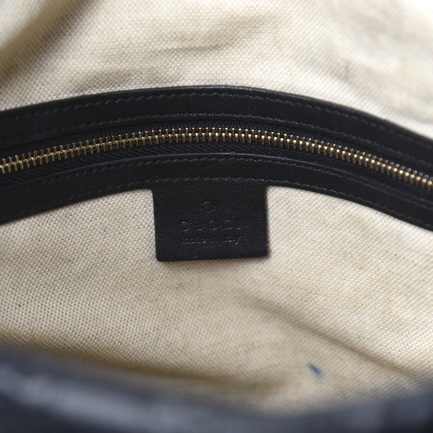 Guccissima Medium Bree Foldover Tote Black
