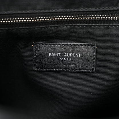 Saint Laurent Calfskin Y Quilted Monogram Small Loulou Backpack Black 6 of 10