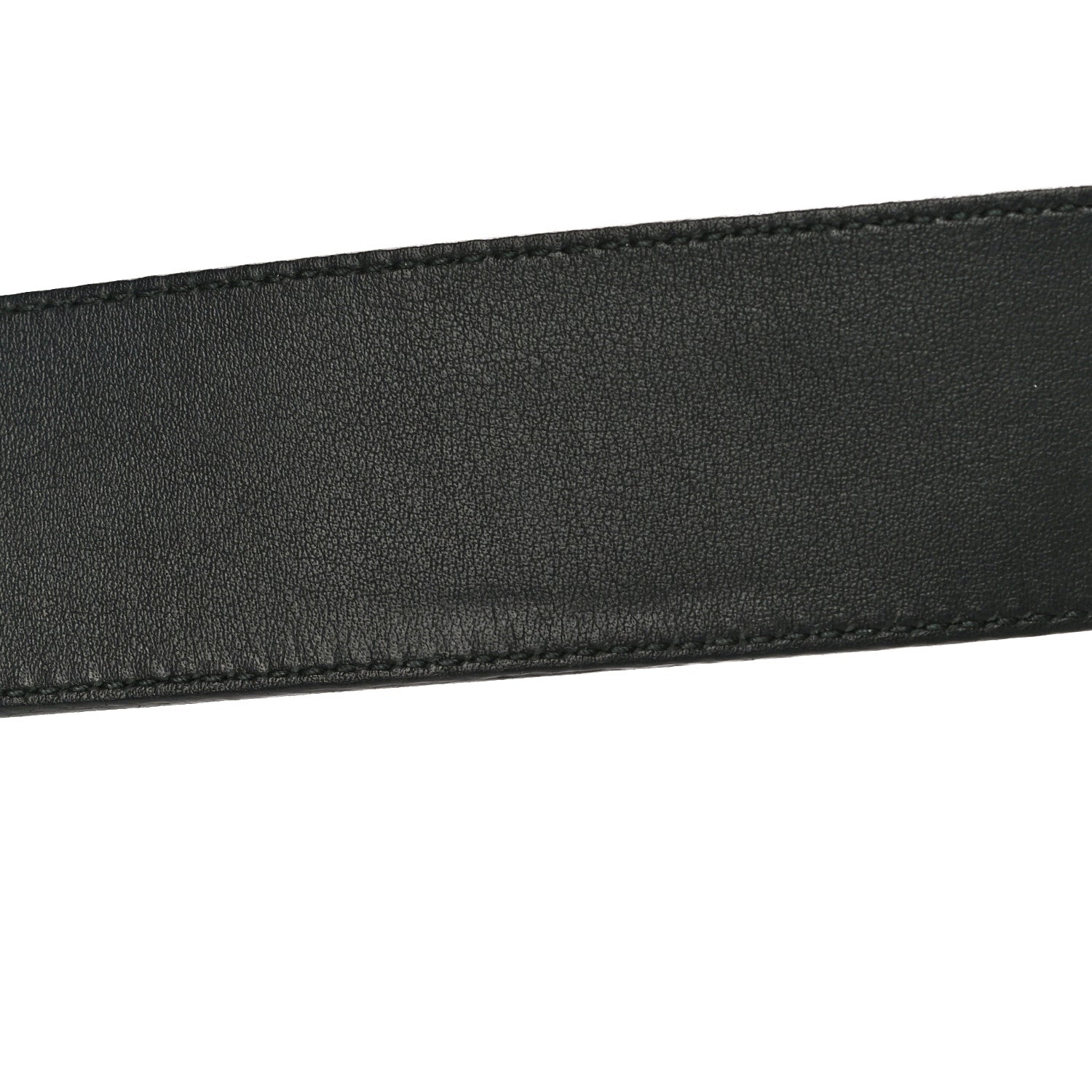 Gucci Textured Dollar Calfskin Nickel Double G 40mm Belt 85 34 Black 6 of 9