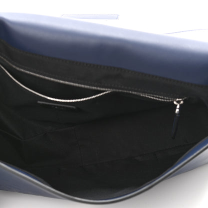 Fendi Vitello Grace FF Gradient Embossed Large Baguette Blueberry 4 of 9