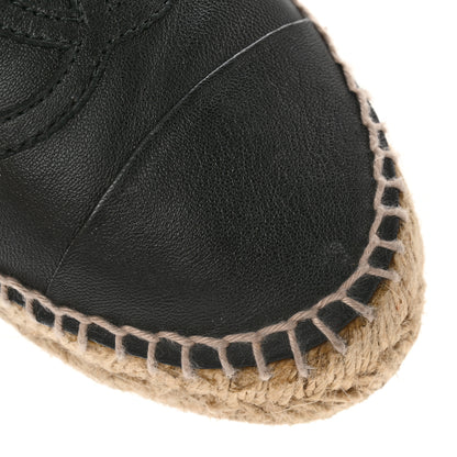 Chanel Lambskin CC Espadrilles 37 Black 9 of 10
