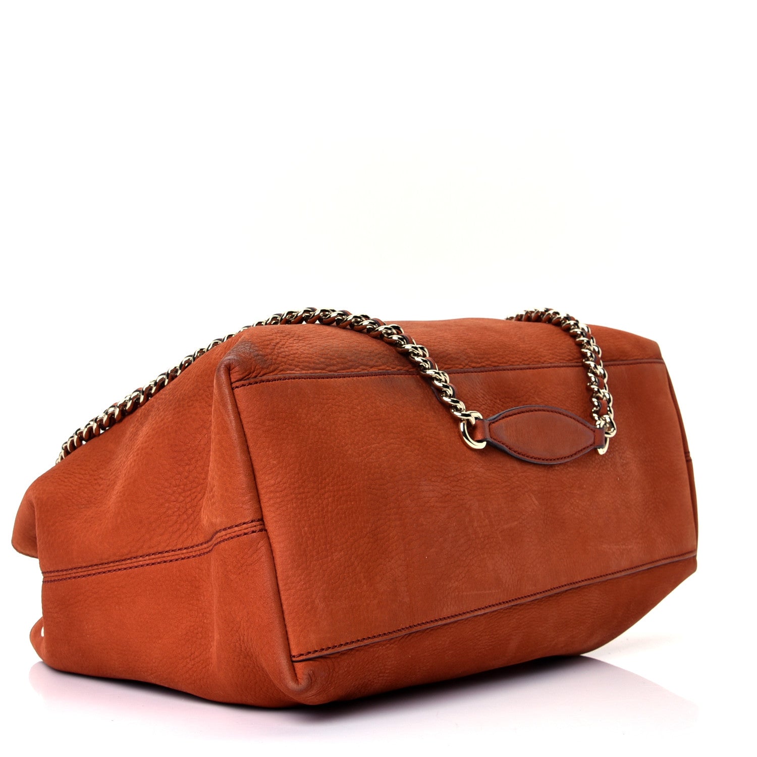 Gucci Vitello Range Medium Soho Chain Shoulder Bag Old Whisky 3 of 4