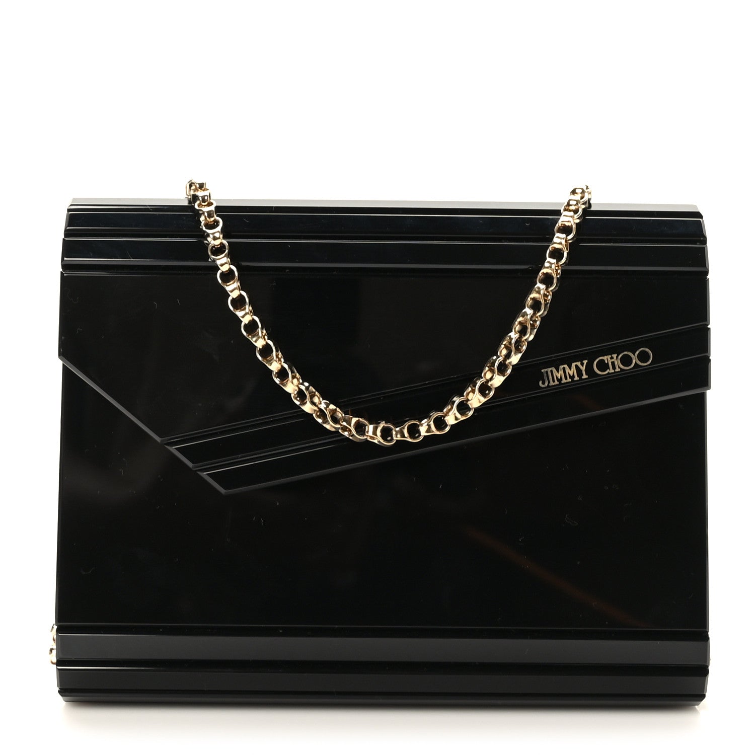 Jimmy Choo Acrylic Candy Clutch Black 1 of 8