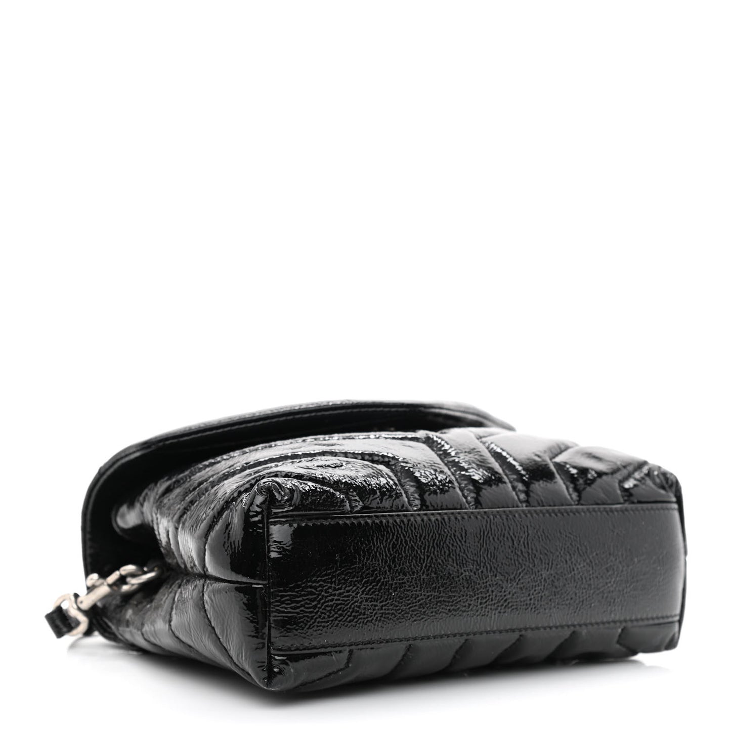 Patent Y Quilted Monogram Toy Loulou Crossbody Bag Black