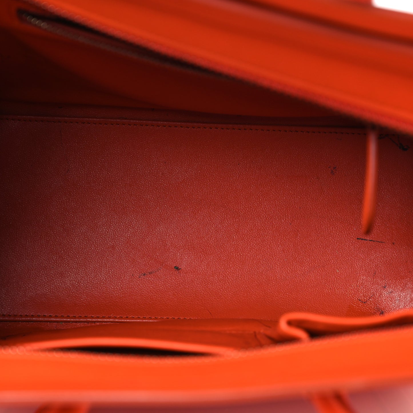 Smooth Calfskin Mini Luggage  Bright Orange