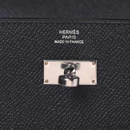 Hermes Epsom Kelly Longue Wallet Black 6 of 17