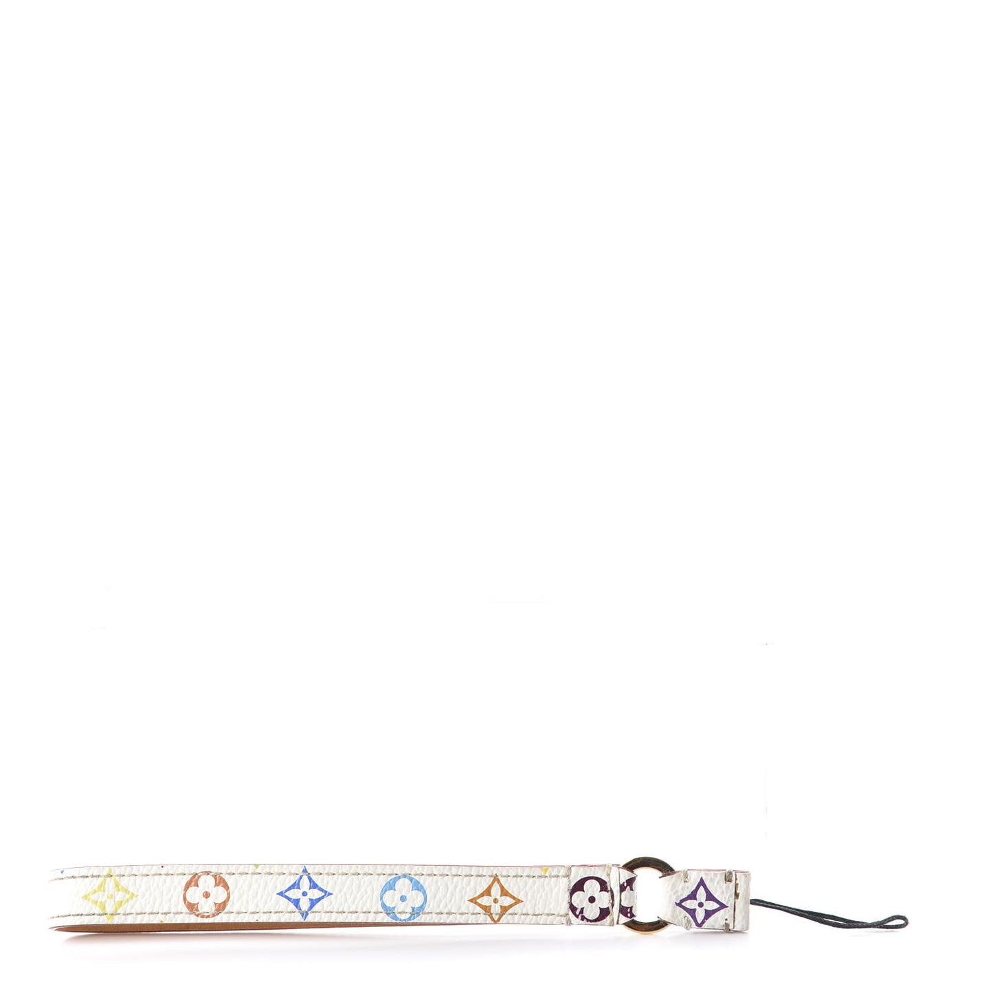 Monogram Multicolor Phone Strap White