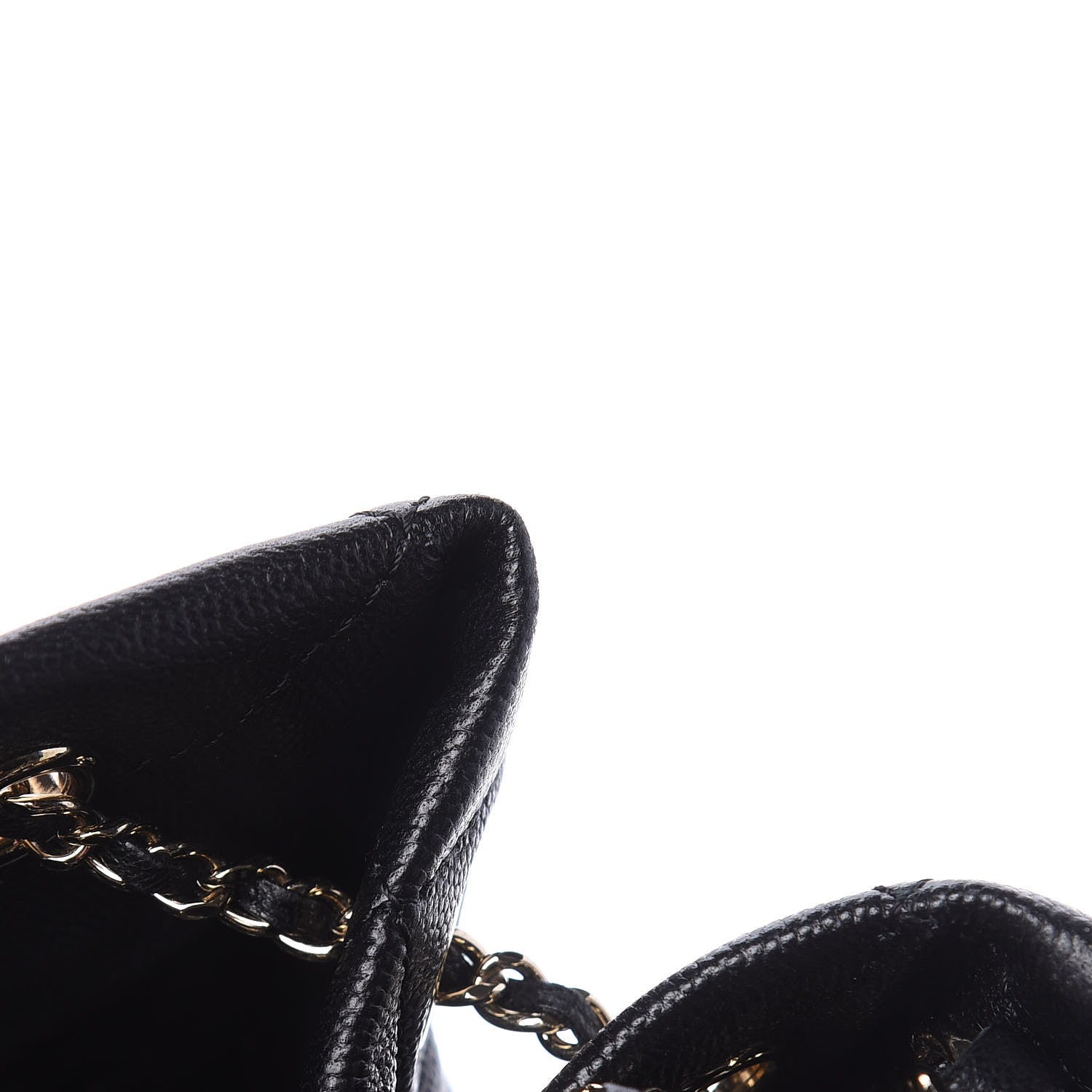 Chanel Caviar Quilted Large Rolled Up Bucket Drawstring Bag Black 12 of 16