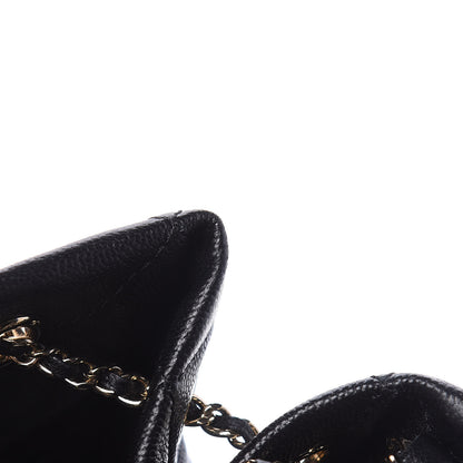 Chanel Caviar Quilted Large Rolled Up Bucket Drawstring Bag Black 12 of 16