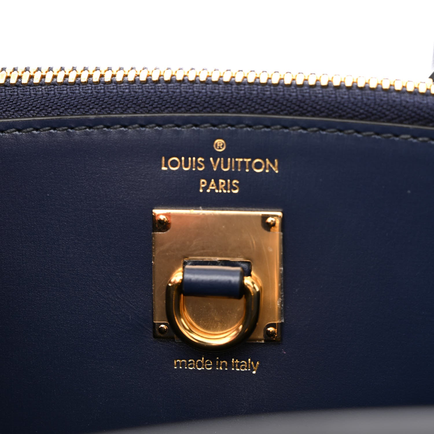 Louis Vuitton Calfskin Monogram Striped City Steamer PM Blue 6 of 9