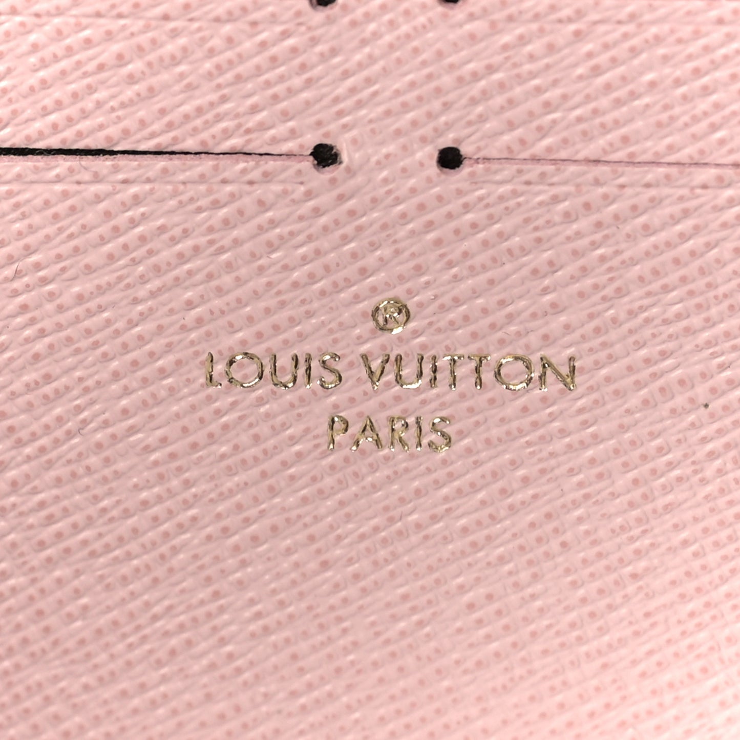 Damier Ebene Clemence Wallet Rose Ballerine
