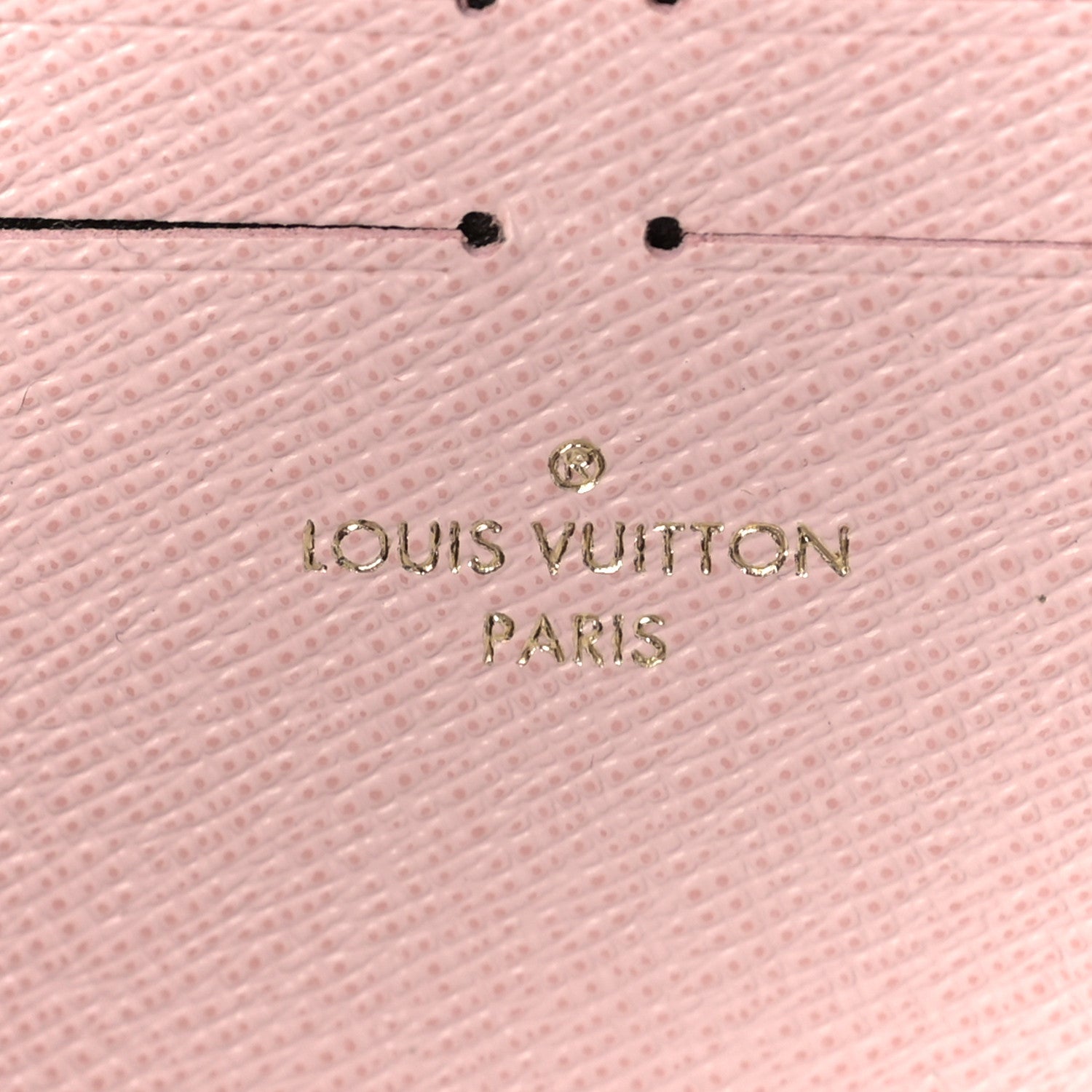 Louis Vuitton Damier Ebene Clemence Wallet Rose Ballerine 6 of 8