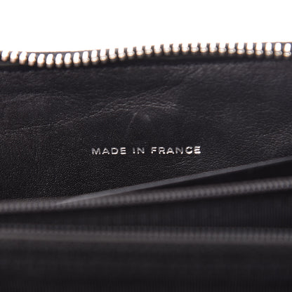 Chanel Patent Quilted Zip Around Wallet Black 7 of 10
