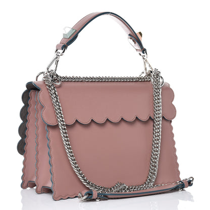 Fendi Vitello Liberty Scalloped Studded Kan I Shoulder Bag English Rose 3 of 8