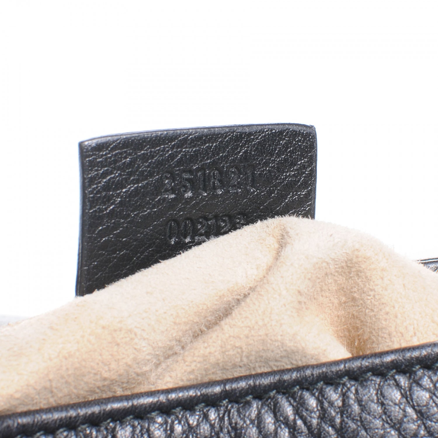Gucci Pebbled Calfskin Small 1973 Chain Shoulder Bag Black 7 of 7