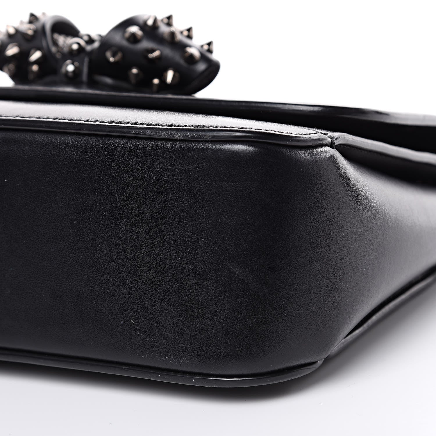 Christian Louboutin Calfskin Small Sweety Charity NV Shoulder Bag Black 9 of 9