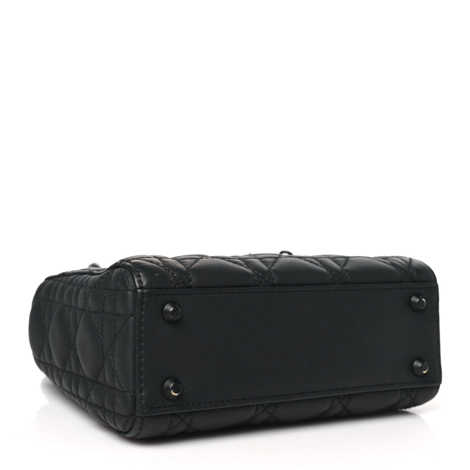 Christian Dior Ultra Matte Calfskin Cannage Mini Lady Dior Black 4 of 10