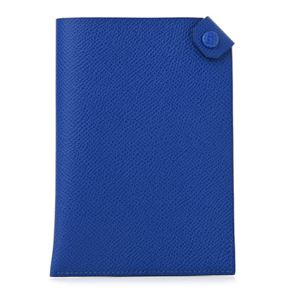 Hermes Epsom Tarmac PM Passport Holder Bleu Royal 1 of 8