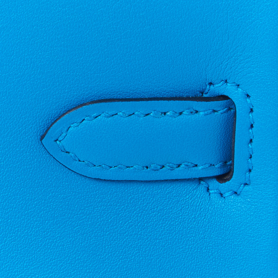 Hermes Swift Birkin 25 Bleu Frida 10 of 32